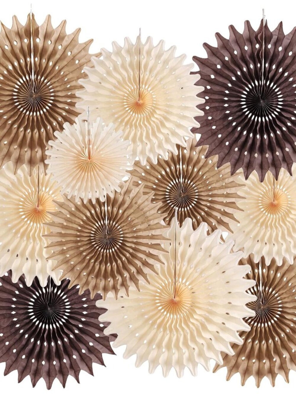 11 Pcs Brown Party Decorations Neutral Party Decorations Boho Themed Decoration